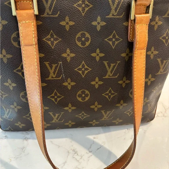 Authentic Louis Vuitton Monogram Hippo Piano Bag Tote w/Vachetta Leather Straps - Picture 6 of 16